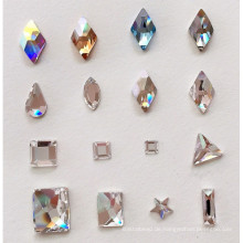 Flache Glassteine ​​Perlen Strass Diamanten für Nägel Kunst Design